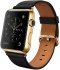 Apple Watch Edition, корпус 42 мм из 18-каратного жёлтого золота, чёрный ремешок с классической пряжкой